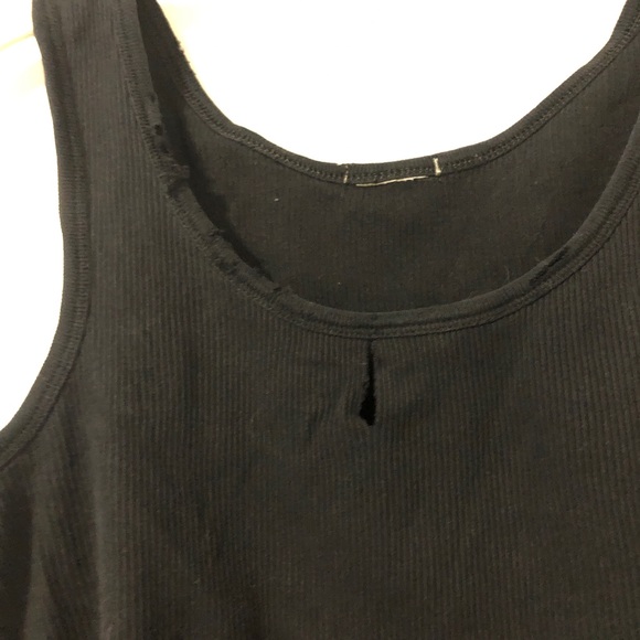 distressed black tank - Picture 3 of 6